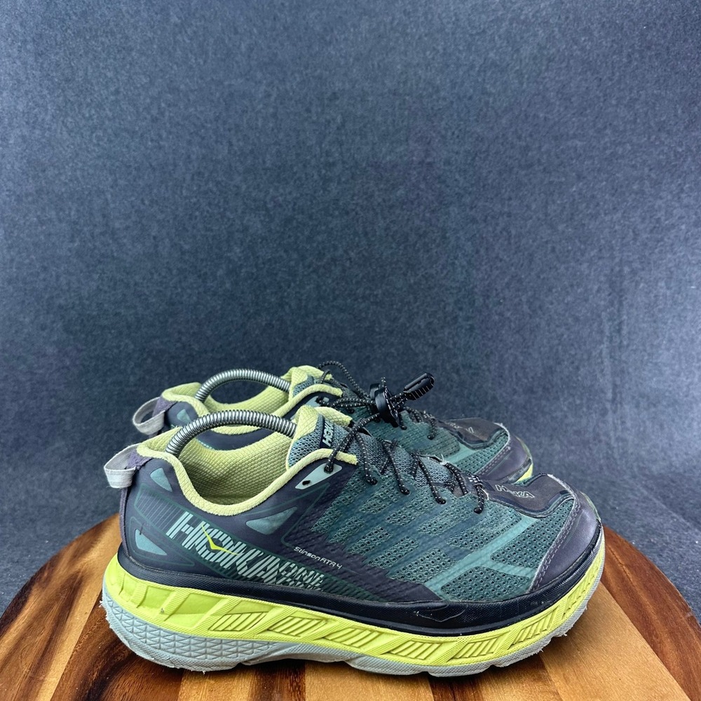 HOKA Stinson ATR 4 Men's Size 10.5 Trail Green/Black Running Shoes 1016768